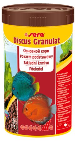 Основной корм Sera DISCUS GRANULAT для дискусов, гранулы 250 мл