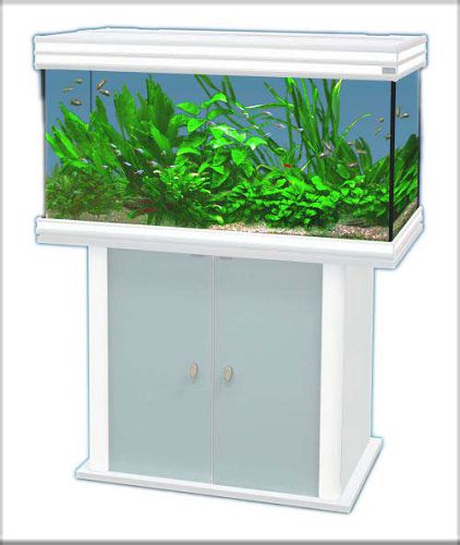 Аквариум с тумбой AQUATLANTIS EVASION LUX белый, 190 л, 101х40х125 см от интернет-магазина STELLEX AQUA
