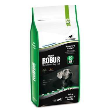 Корм BOZITA ROBUR Breeder&Puppy 30/15 для щенков, беременных и кормящих сук, 15 кг