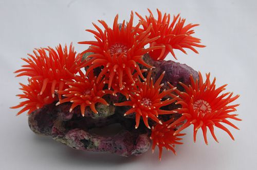Коралл VITALITY силикон, красный, 20х12х14 см