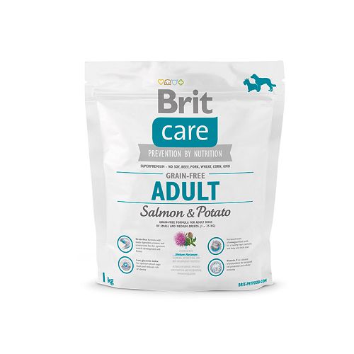 Корм Brit Care «Grain-free Adult Salmon&Potato» для взрослых собак всех пород, лосось с картофелем