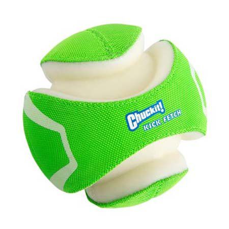 Светящийся мяч CHUCKIT! KICK FETCH MAX GLOW SMALL для собак, резина, маленький, 13 см