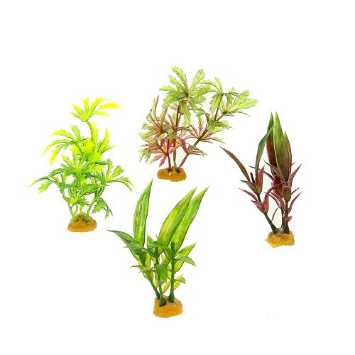 Набор пластиковых растений PRIME PR-YS-70513, 4 шт.