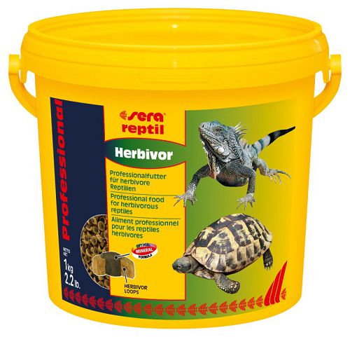 Корм Sera Reptil Professional Herbivor для растительноядных рептилий, 3,8 л