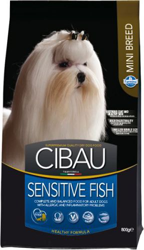 Корм FARMINA Cibau Sensitive Fish Medium&Maxi для взрослых собак мини, рыба