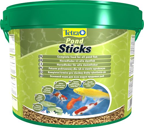 Основной корм Tetra Pond Sticks для прудовых рыб, гранулы 12 л