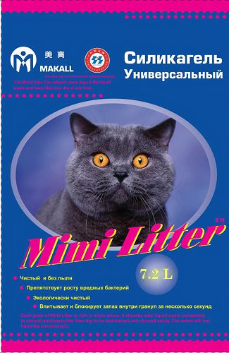 Mimi Litter Наполнитель Универсальный силикагелевый для кошачьего туалета
