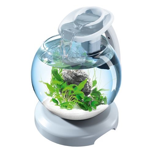 Аквариум Tetra Cascade Globe DUO Water круглый, белый, 6,8 л
