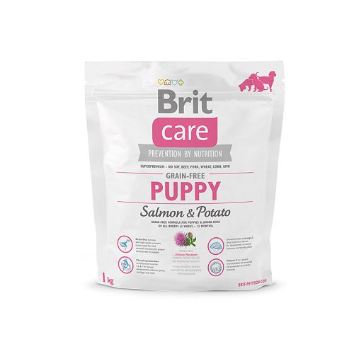 Корм Brit Care Salmon&Potato Puppy для щенков, лосось и картофель