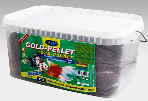 Корм Biodesign ГОЛД-ПЕЛЛЕТ для золотых рыб, гранулы 11 л, 4,6 кг