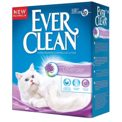 Наполнитель Ever Clean Lavender комкующийся с ароматом лаванды для кошек