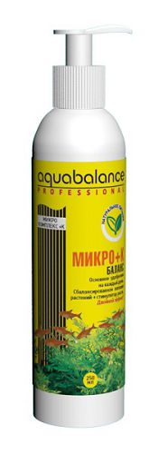 Aquabalance Микро-баланс +K микроэлементы плюс калийное удобрение для аквариумных растений, 250 мл
