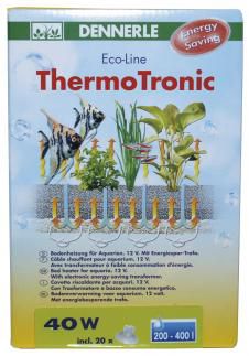 Низковольтный грунтовый термокабель Dennerle ThermoTronic для аквариумов 200-400 л, 40 Вт