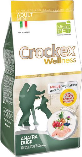 Корм PRIMORDIAL CROCKEX Wellness ADULT MINI для собак мелких пород, утка, рис