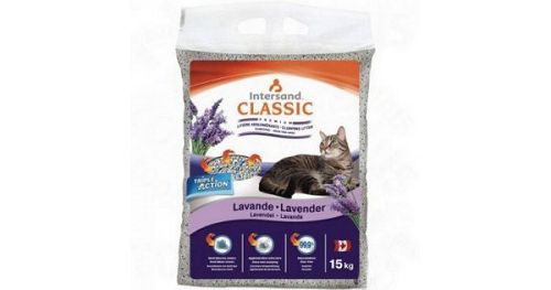 Наполнитель Extreme Classic Lavender комкующийся для кошек, 15 кг, с ароматом лаванды