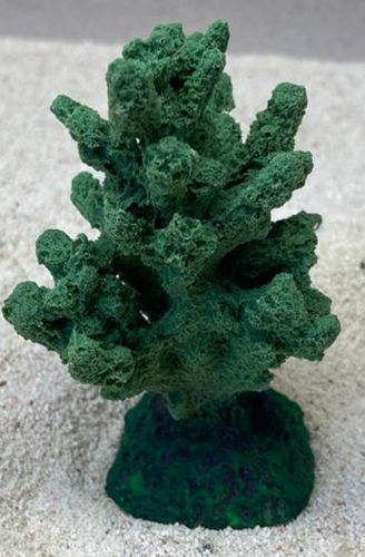Цветной коралл зеленый Коралл ветка, 7*7*11 см