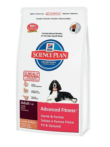 Корм Hill's Science Plan Adult Advanced Fitness Medium для взрослых собак средних пород, ягненок с рисом