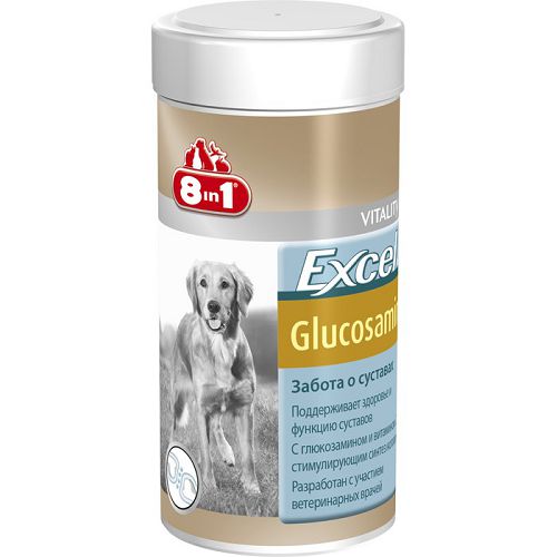 Кормовая добавка 8in1 Excel Glucosamine для поддержания здоровья суставов собак, 55 табл.
