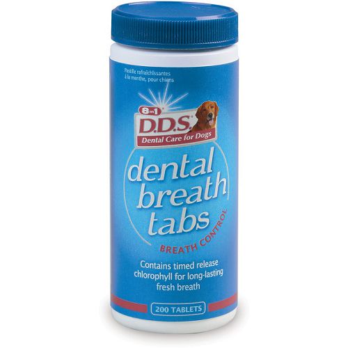8in1 DDS Dental Breath tabs Таблетки со вкусом мяты для собак, 200 шт.