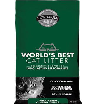 Наполнитель World's Best Forest Scent Clumping для кошачьих туалетов, ароматизированный, 2,70 кг