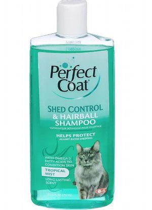 Шампунь 8in1 PC SHED CONTROL &HEIRB SHAMPOO для укрепления шерсти кошек, 295 мл