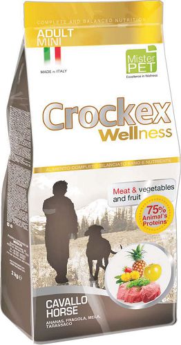 Корм PRIMORDIAL CROCKEX Wellness ADULT MINI для собак мелких пород, конина, рис