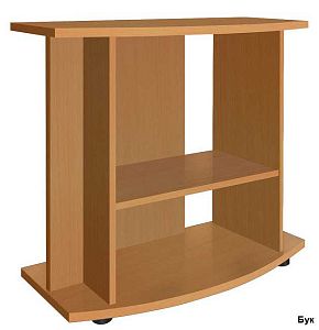 Подставка без дверок Biodesign ПАНОРАМА 140 чёрная шагрень, влагостойкая плита ЛДСП 16 мм, 86х41×74 см