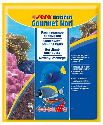 Sera Marin Gourmet Nori корм для морских рыб, 5 г