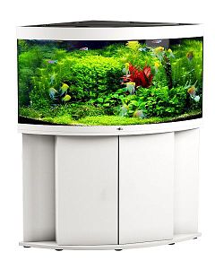 Пресноводный аквариум с тумбой STELLEX AQUA 400, угловой, 400 л, 91х91×150 см