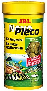 JBL NovoPleco корм с целлюлозой для водорослеядных донных рыб, 5,5 л (2,7 кг)