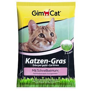 Травка Gimcat «Katzen-Gras» быстропрорастающая для кошек, 100 г