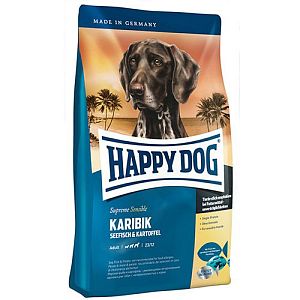 Корм Happy Dog Supreme Sensible Karibik Морская рыба для чувствительных собак, 4 кг
