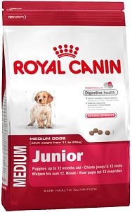 Корм Royal Canin MEDIUM JUNIOR для щенков средних пород до 12 месяцев