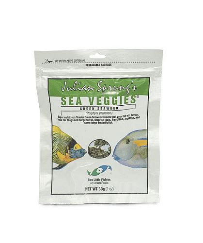 Зеленые водоросли Two Little Fishies SeaVeggies Green Seaweed для морских животных, 30 г