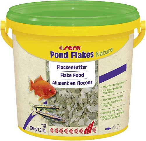 Корм Sera POND FLAKES для мелких прудовых рыб, хлопья 3,8 л