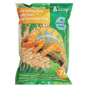 Субстрат Gloxy «Щепа дуба» для террариумов, 7 л