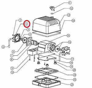 Внешняя воздушная камера для компрессора Hailea V-30