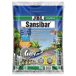 JBL Sansibar GREY декоративный мелкий грунт для аквариума, серый, 5 кг