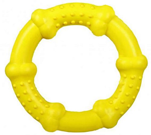 Игрушка TRIXIE кольцо плавающее, для собаки, резина, D 13 см