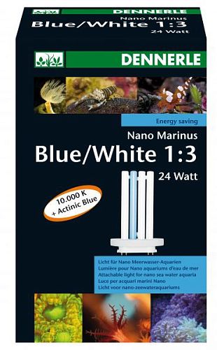 Сменная лампа Dennerle Nano Marinus Blue/White 1:3 для светильника ReefLight, 24 Вт