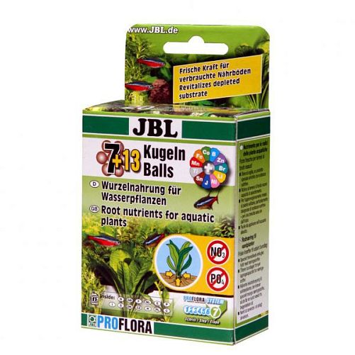 Удобрение JBL Die 7+13 Kugeln корневое для аквариумных растений, 20 шт.