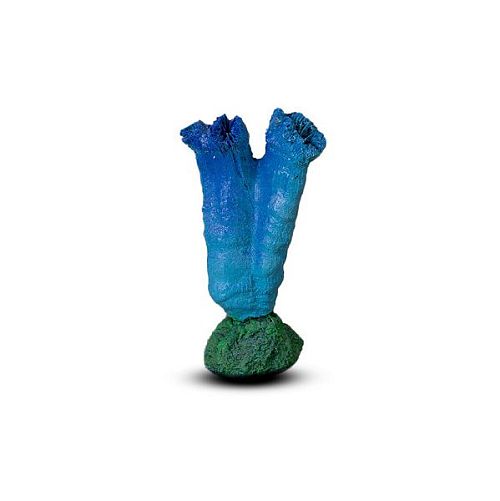 Коралл Тубастрея двойной Синий 13,5х8х8 см