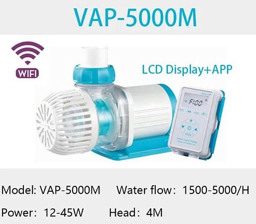 Помпа подъемная Jebao VAP-5000M с wi-fi, 5000 л/ч