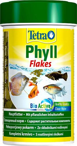 TetraPhyll основной корм для травоядных рыб, хлопья 100 мл