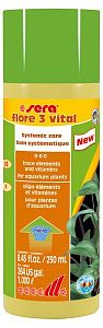 Sera FLORE 3 VITAL удобрение для повышения выносливости растений, 250 мл