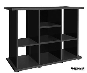 Подставка без дверок Biodesign РИФ 200 черная шагрень, плита ЛДСП 16/22 мм, 101х41×74 см