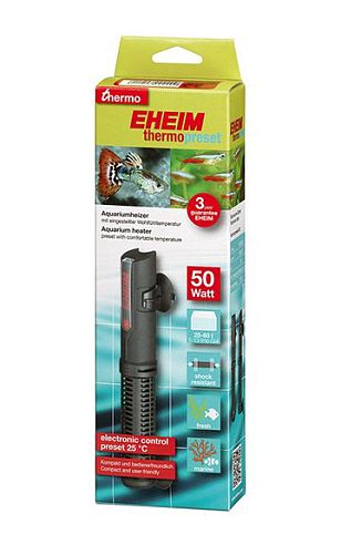 Нагреватель EHEIM с фиксированной температурой 25 градусов для 25-60 л, 50 Вт
