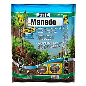 Натуральный субстрат JBL Manado для пресноводных аквариумов, красно-коричневый, 5 л