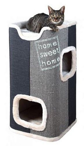 Домик-башня TRIXIE "Jorge" для кошки, 78 см, серый, антрацит