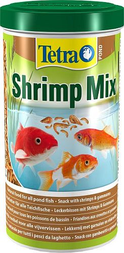 Корм Tetra Pond Shrimp Mix для прудовых рыб, смесь из креветок и гаммаруса 1 л